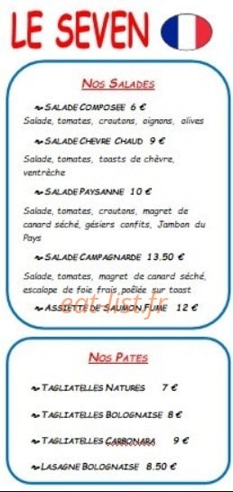 Le Seven — carte page 1