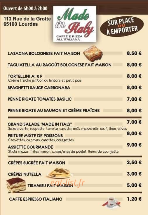 Made In Italy — carte page 2