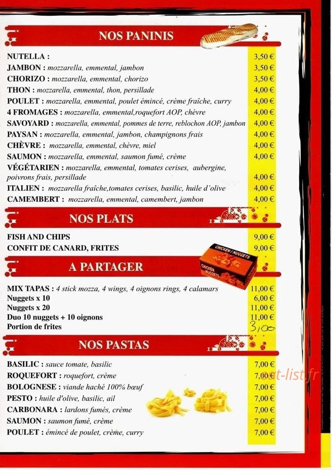 Piz' Grill — carte page 4