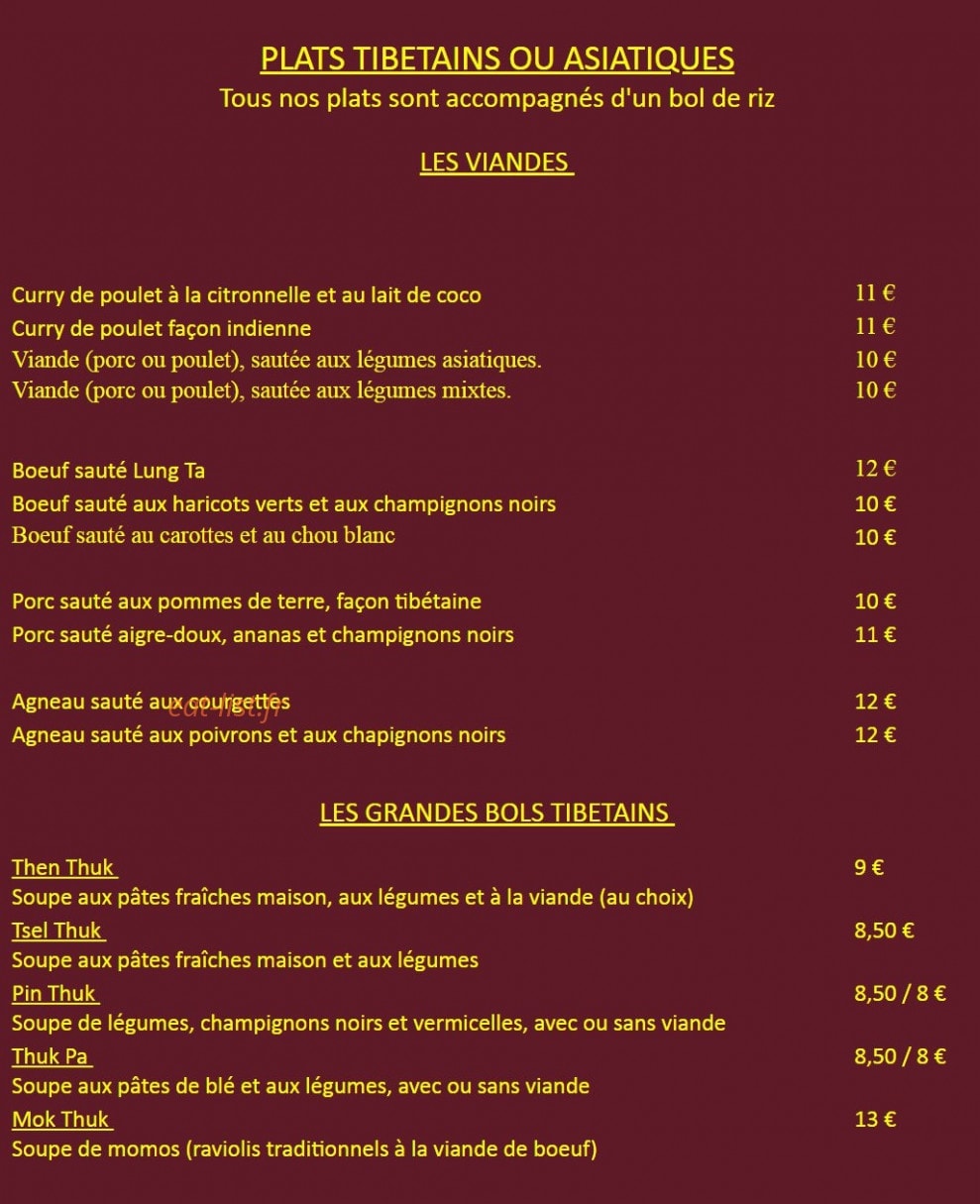 Tibétain Lung-Ta — carte page 6