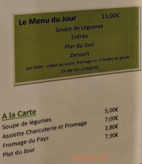 La Crêperie Basque — carte page 3