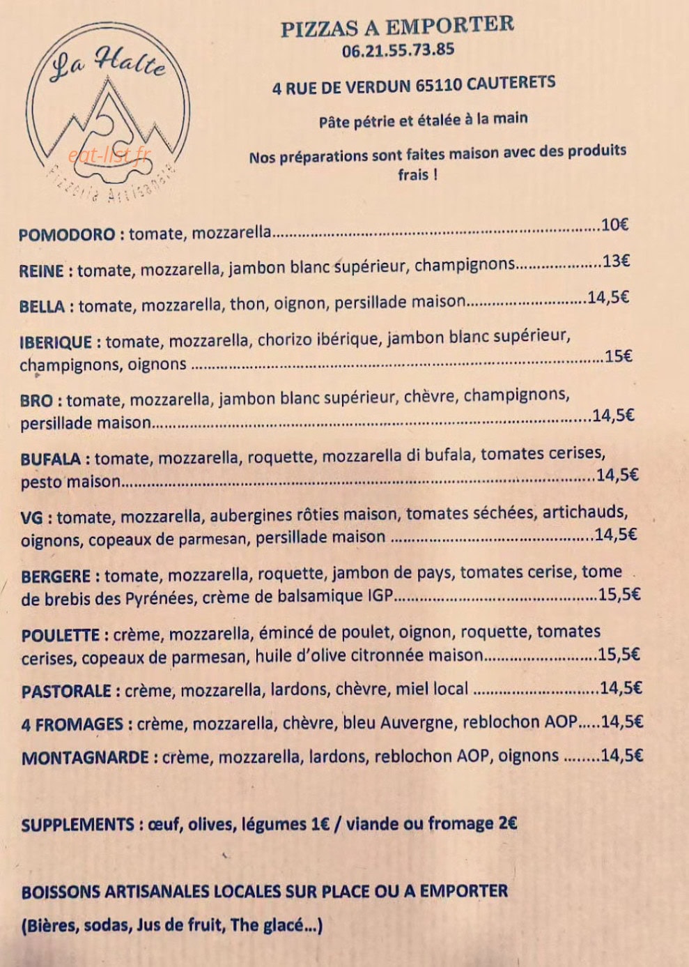 La Halte — carte page 1