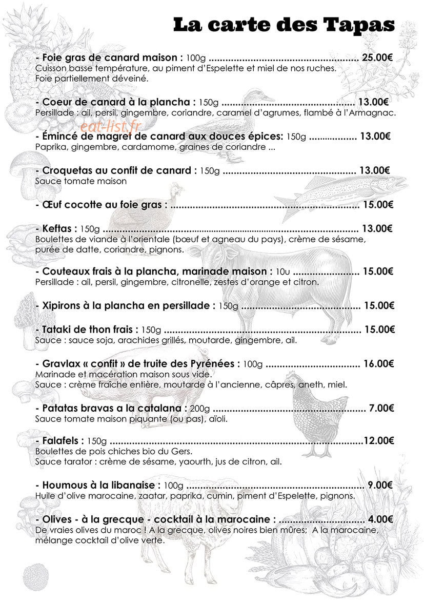 Le Canard Déchaîné — carte page 1