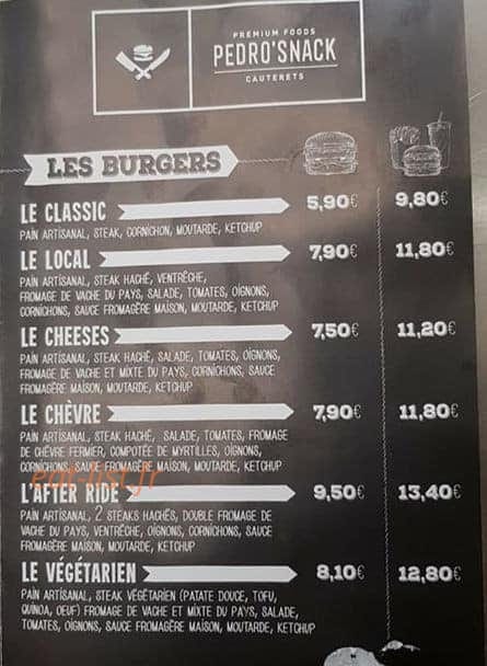 Pedro's — carte page 3