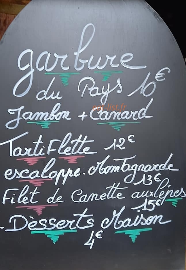 Pintxoak — carte page 1