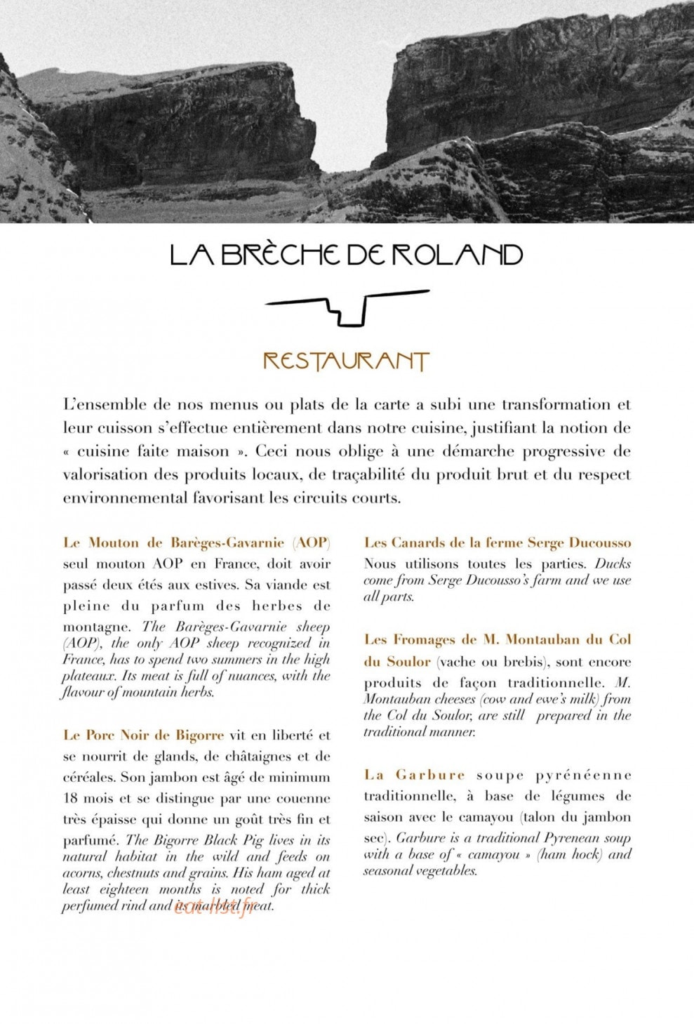 La Brèche de Roland — carte page 1