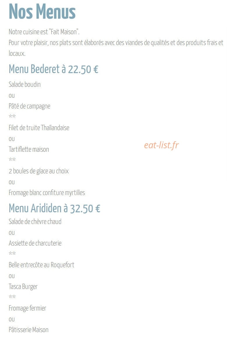 La Tasca — carte page 2
