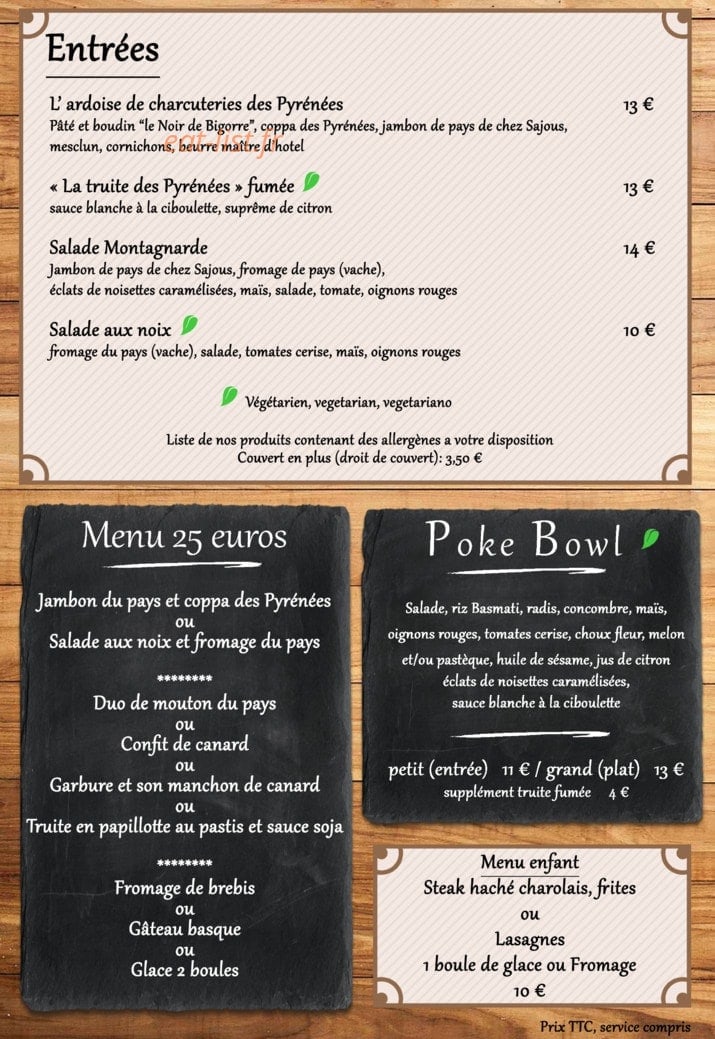 Le Rest'O du Marmiton — carte page 1