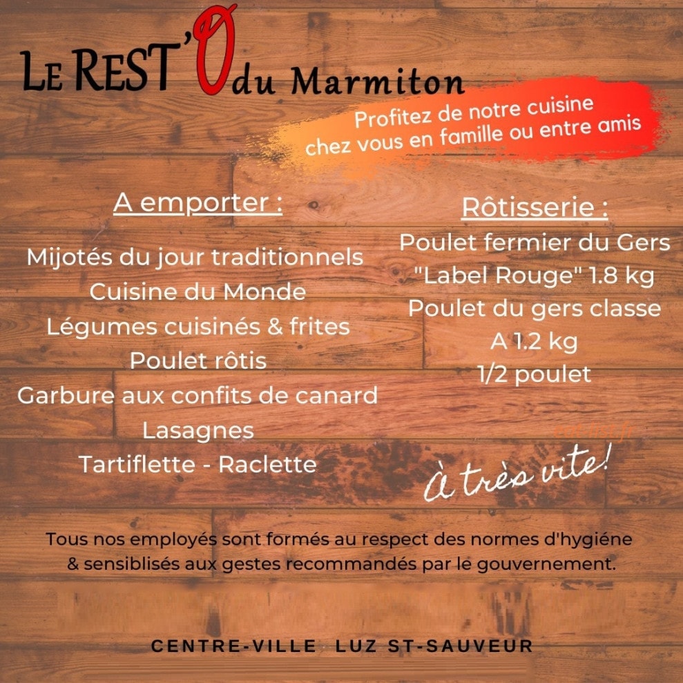Le Rest'O du Marmiton — carte page 5