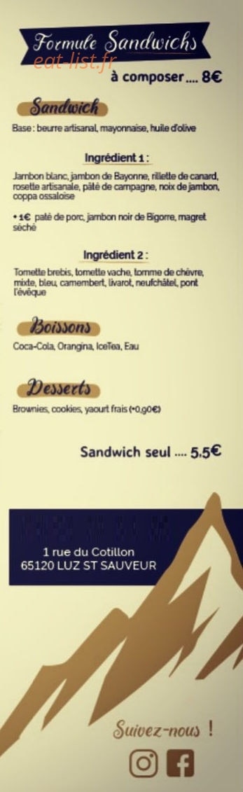 Ô'Fromages — carte page 2