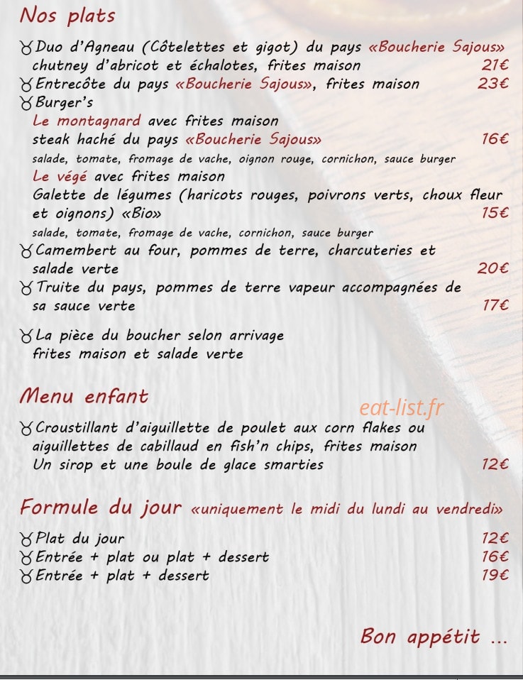 Ô Mas Côtes — carte page 3