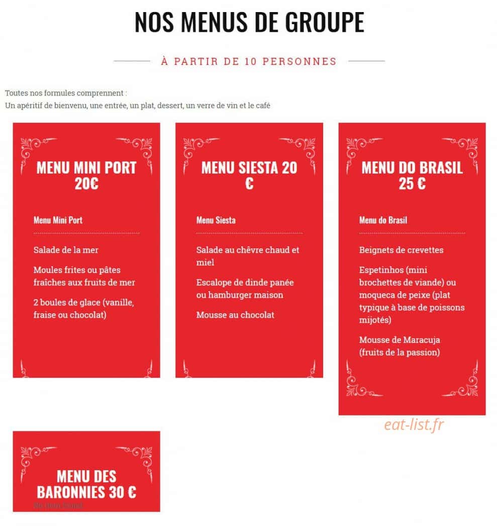 La Siesta — carte page 5