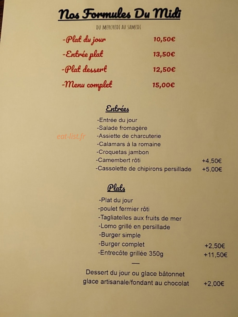 El chiringuito — carte page 1