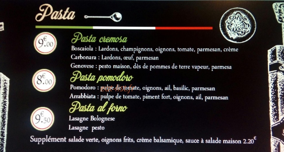 Basilico e Pomodoro — carte page 2