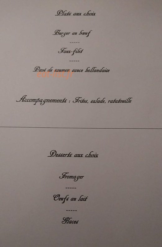 La Belle Epoque — carte page 1