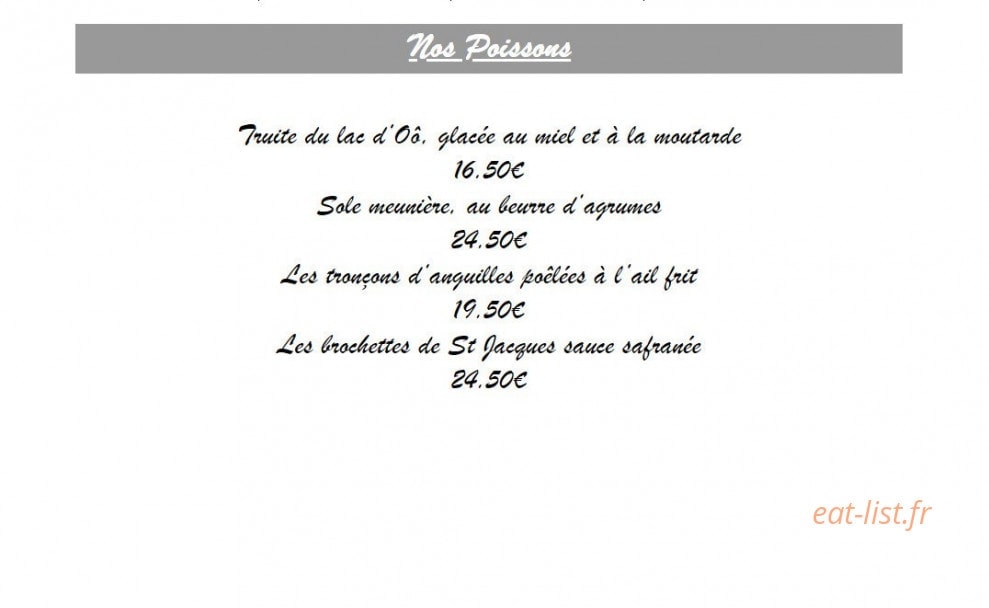 Le Pic Assiette — carte page 2