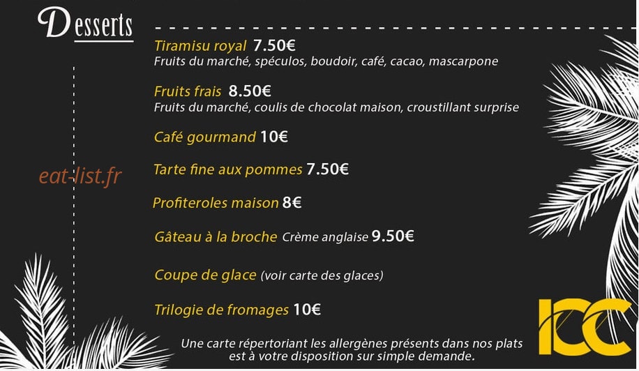 Izard Café Central — carte page 4