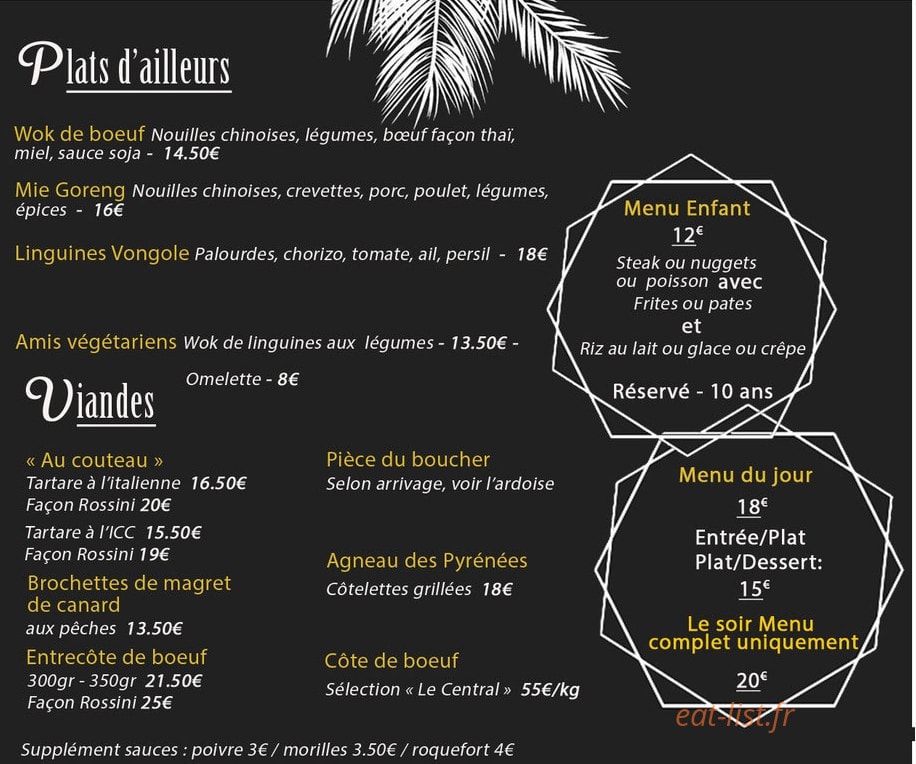 Izard Café Central — carte page 3