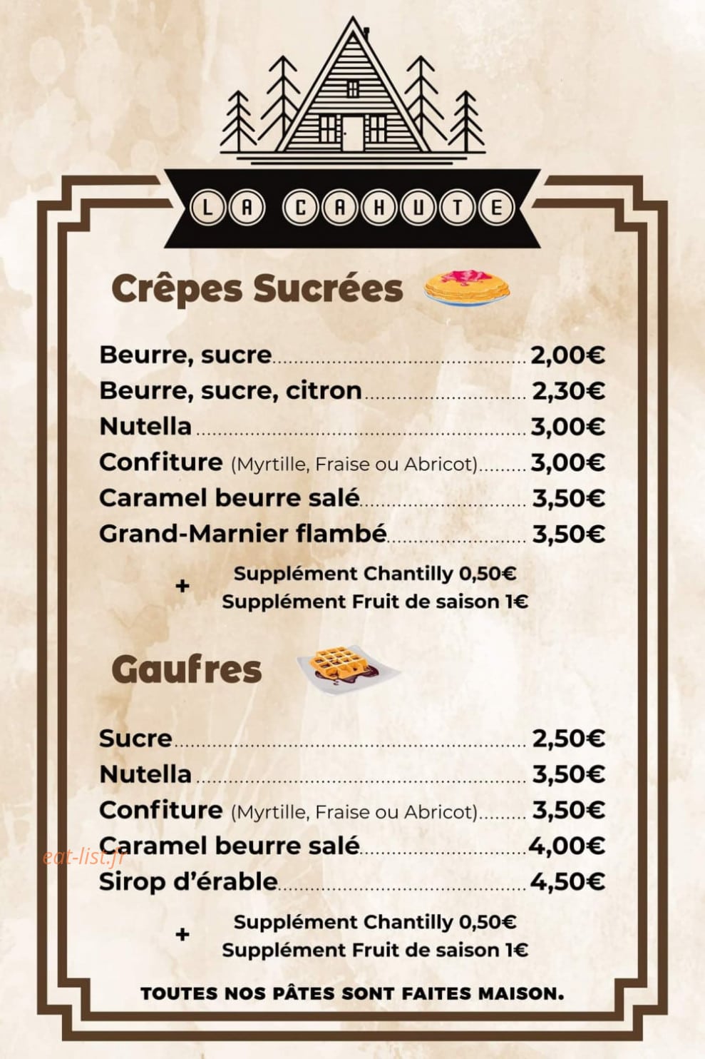 La Cahute — carte page 2
