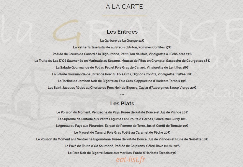 La Grange — carte page 4
