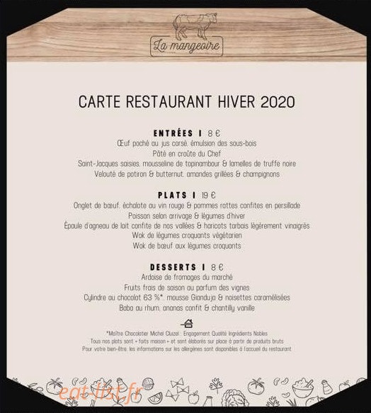 La Mangeoire — carte page 1