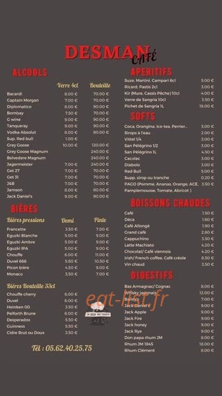 Le Desman — carte page 1