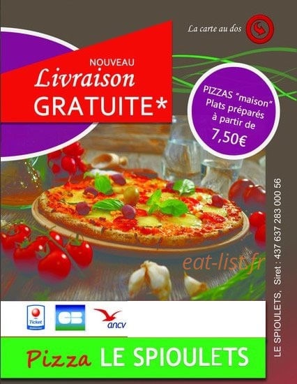 Le Spioulets — carte page 1