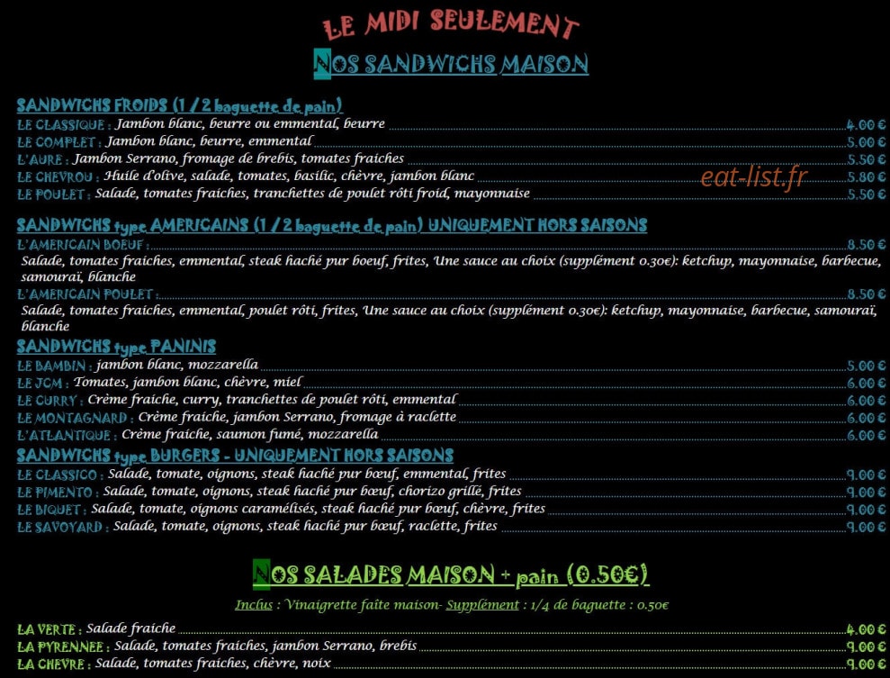 Pizz' en Aure — carte page 3