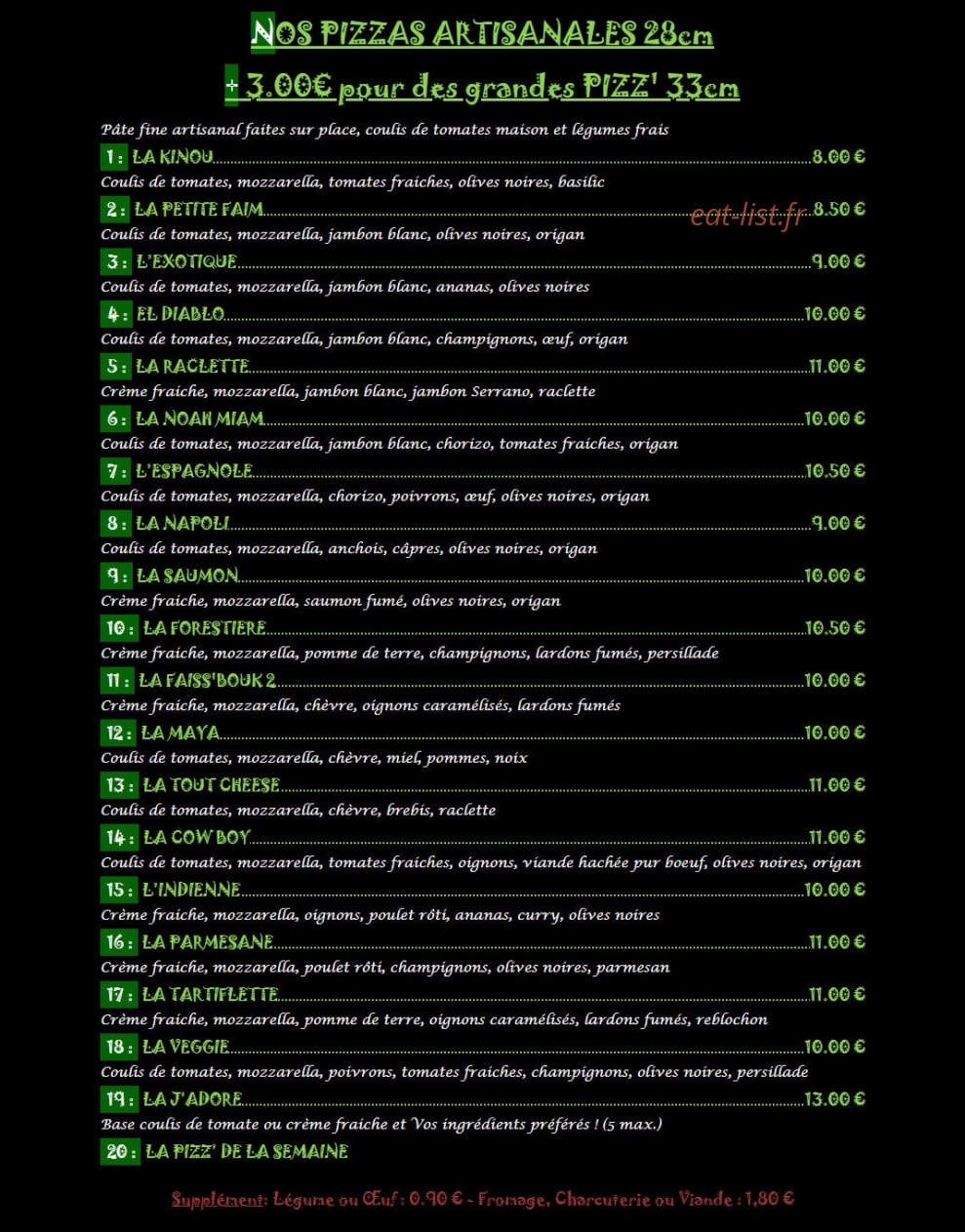 Pizz' en Aure — carte page 1