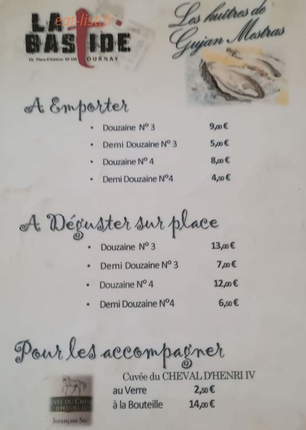 La bastide — carte page 1