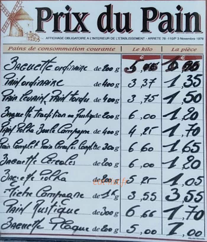 Le Cafe Croissant — carte page 1