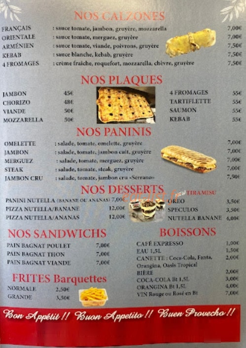 Pizza Romi — carte page 2