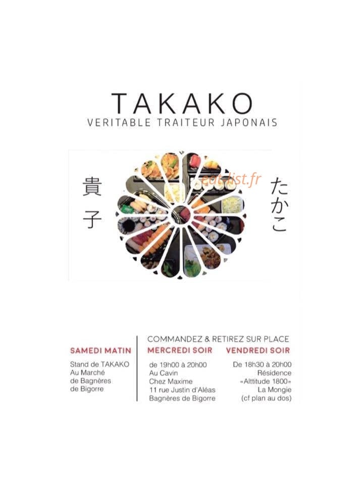 Takako — carte page 1