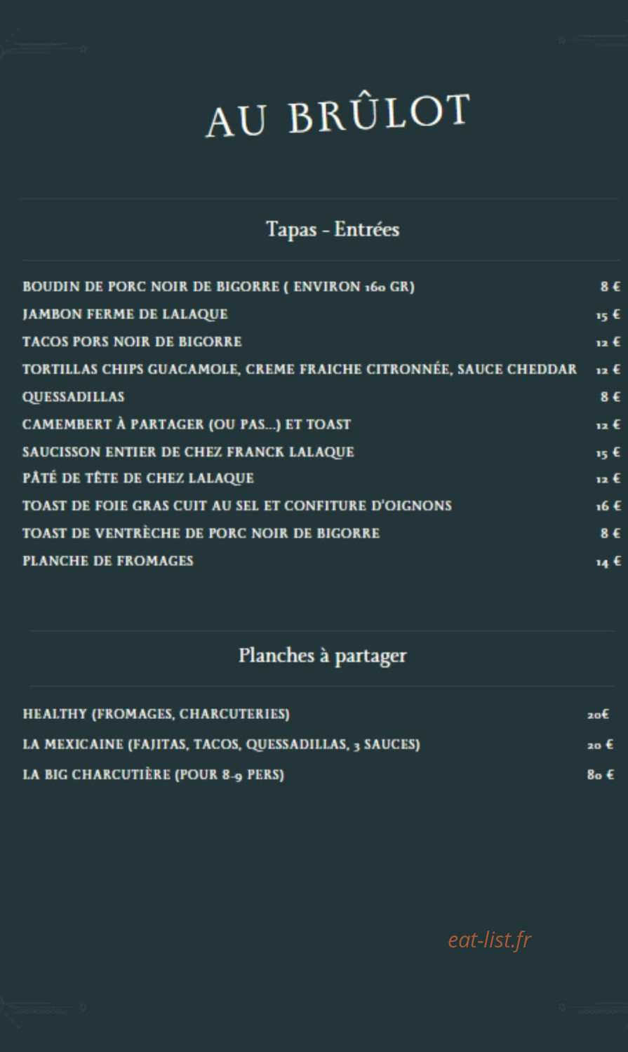 Au brûlot — carte page 1