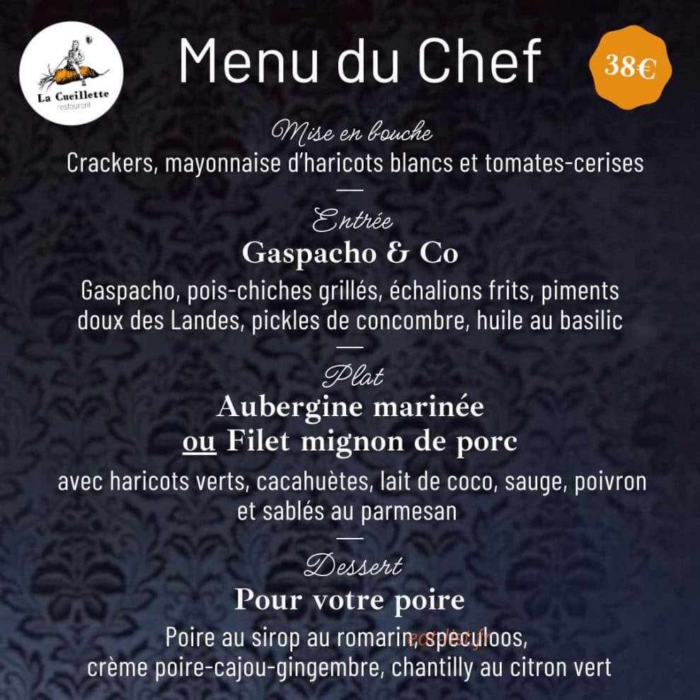 La Cueillette — carte page 1