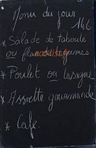 L’étable Gourmande — carte page 1