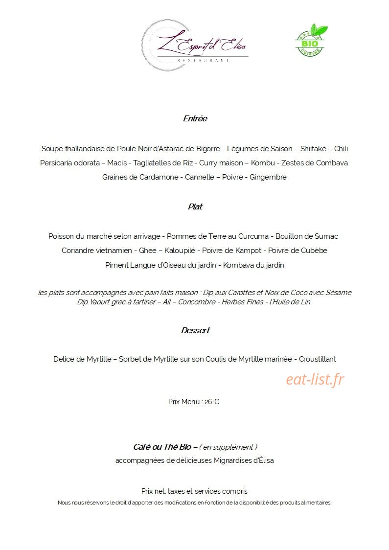 L'esprit D'Elisa — carte page 6