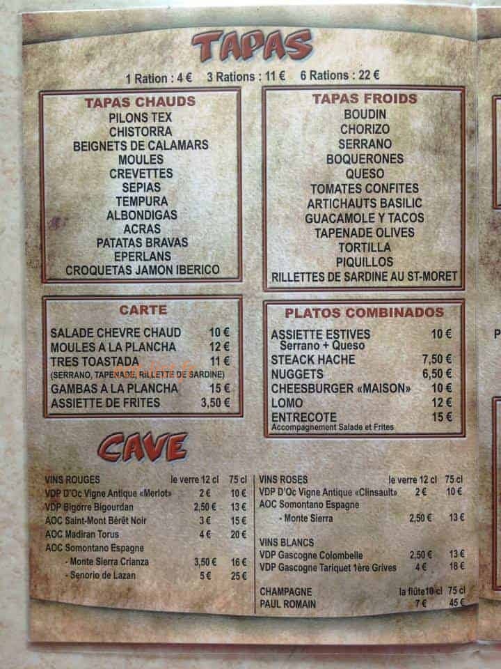 Bodega El Feston — carte page 2