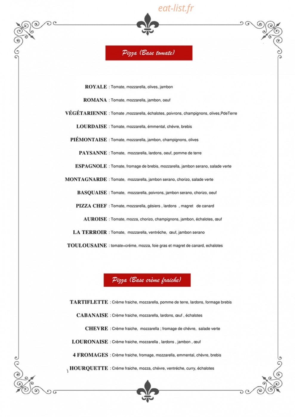 La Crêpe d'Aure — carte page 3