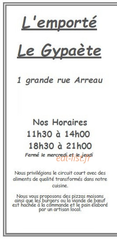 Le Gypaete — carte page 1
