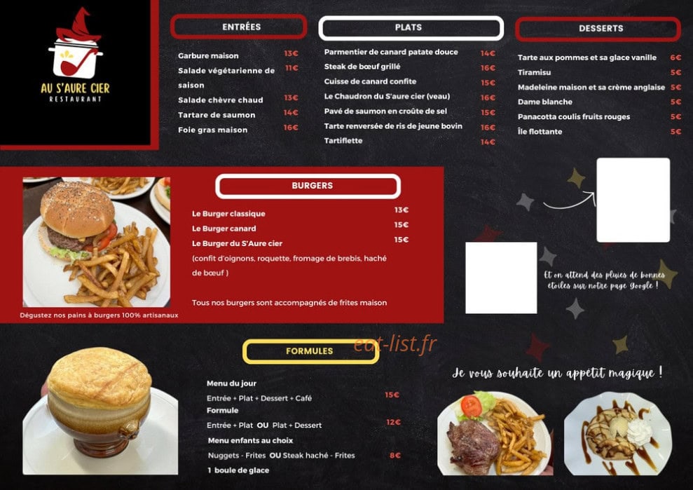 Au s'aure cier — carte page 1
