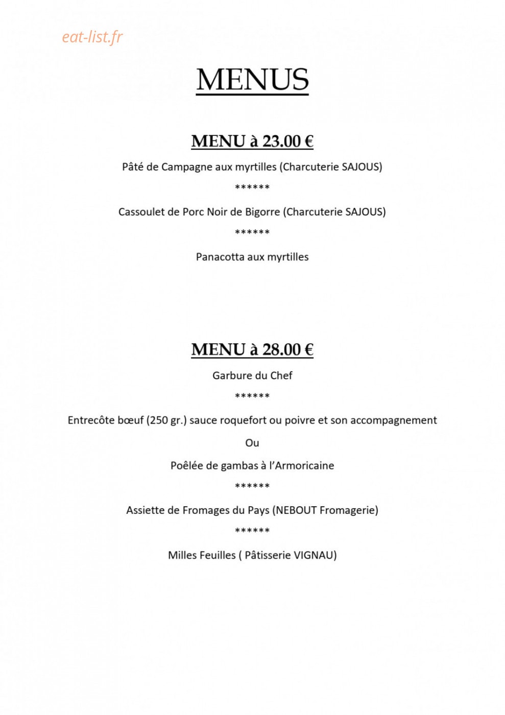 La Bergerie — carte page 4