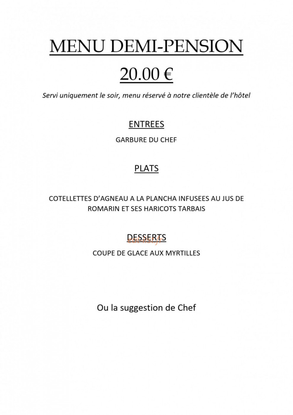 La Bergerie — carte page 3