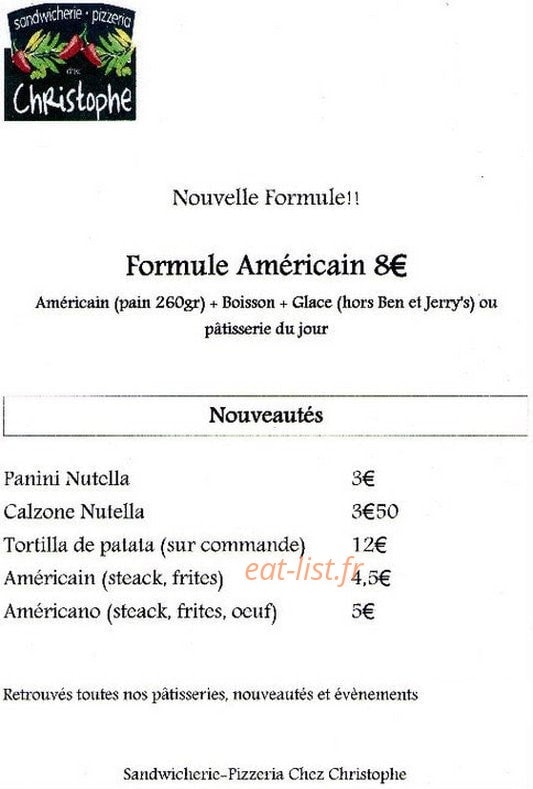 Chez Christophe — carte page 5