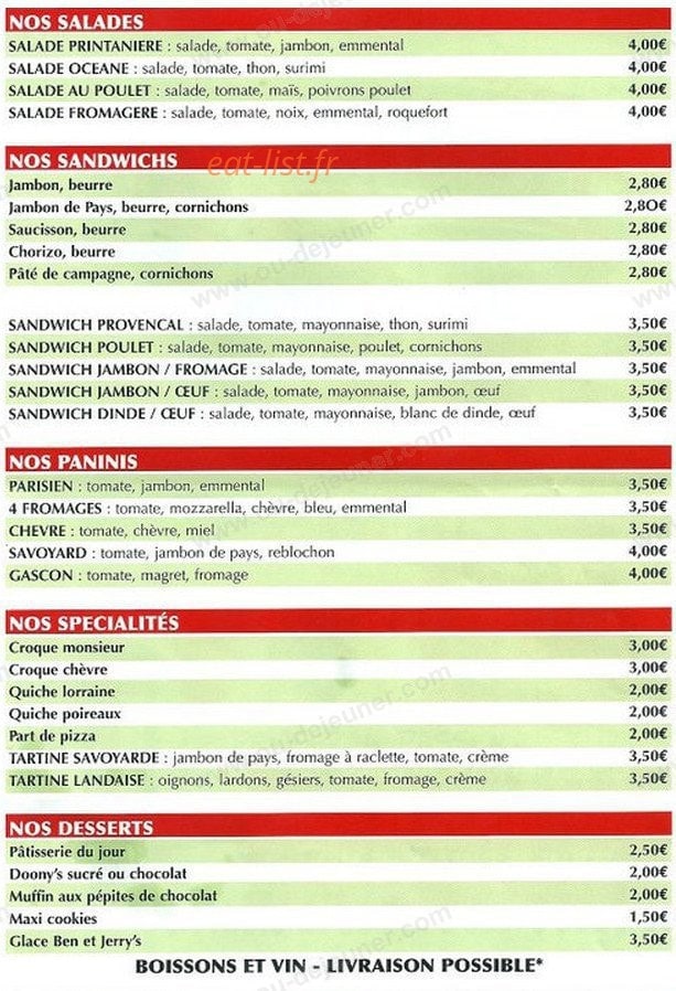 Chez Christophe — carte page 3