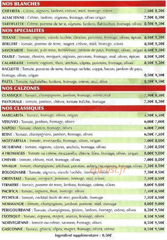 Chez Christophe — carte page 2
