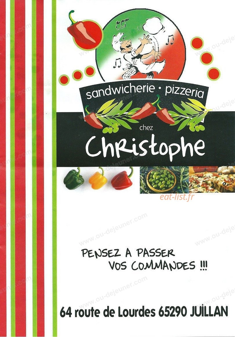 Chez Christophe — carte page 1