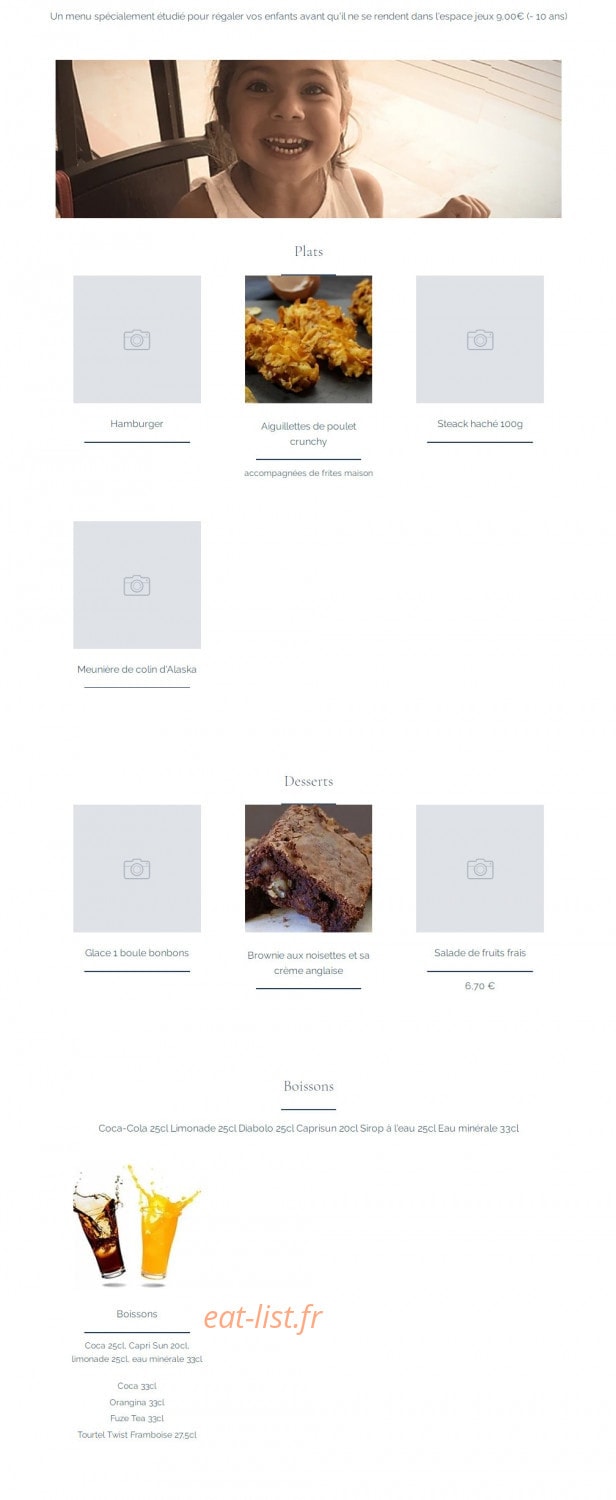 La Terrasse Gourmande — carte page 7