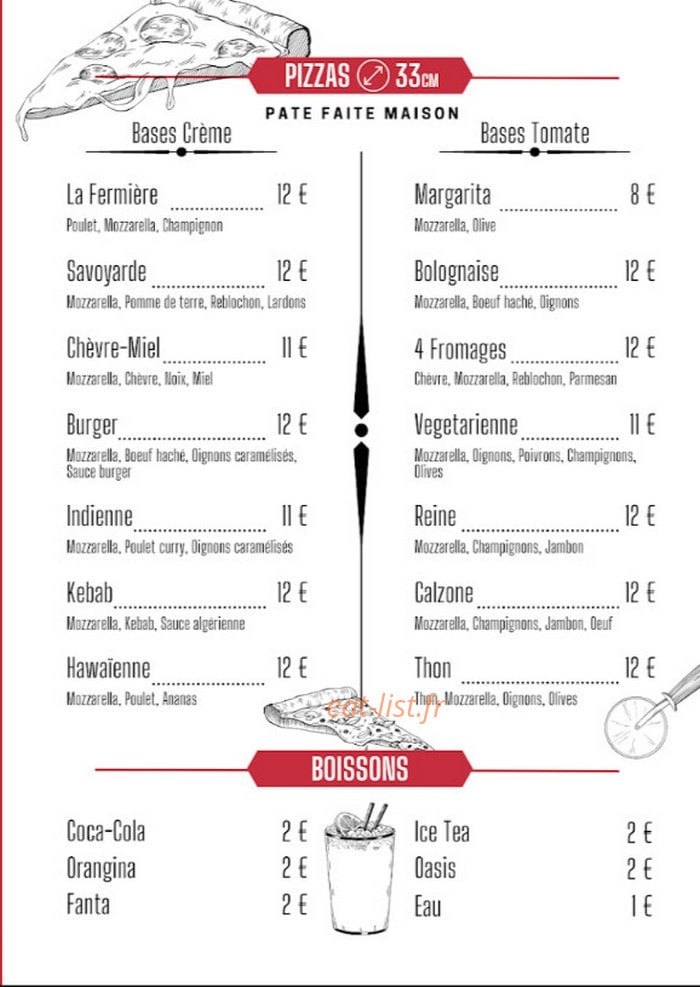 Chill Food — carte page 3