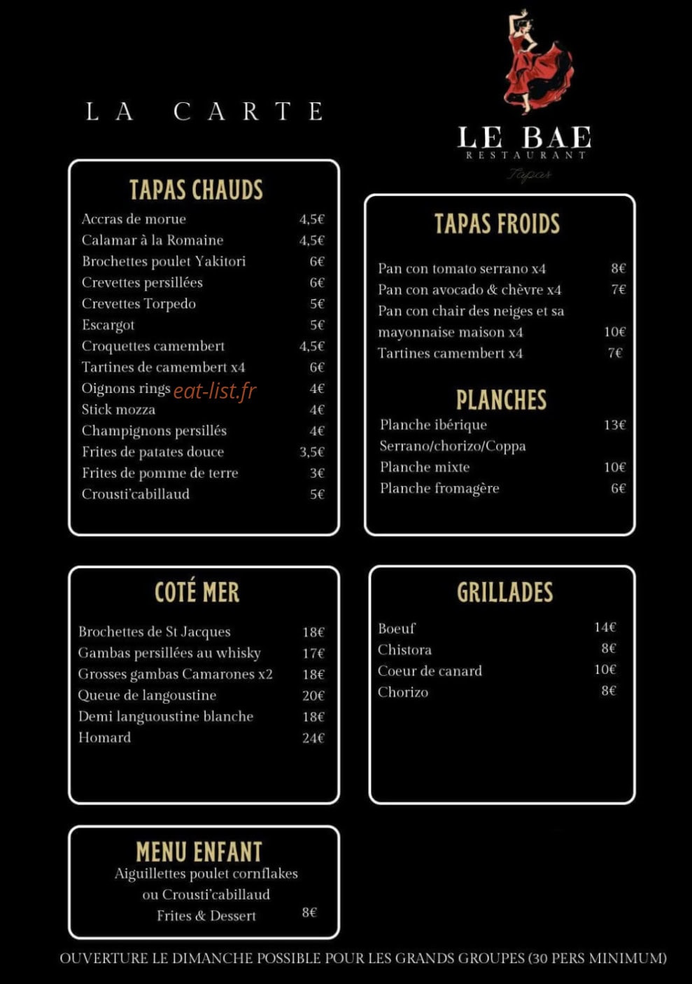 Le Bae — carte page 1